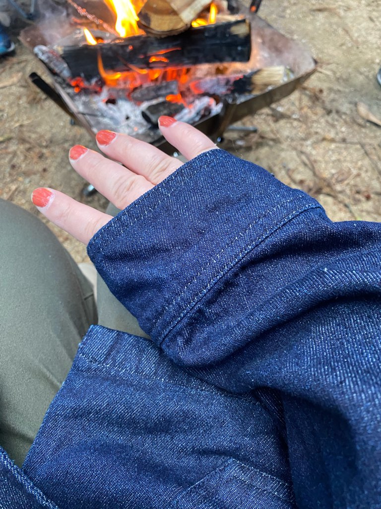 ワークマンのコットンキャンパーの袖